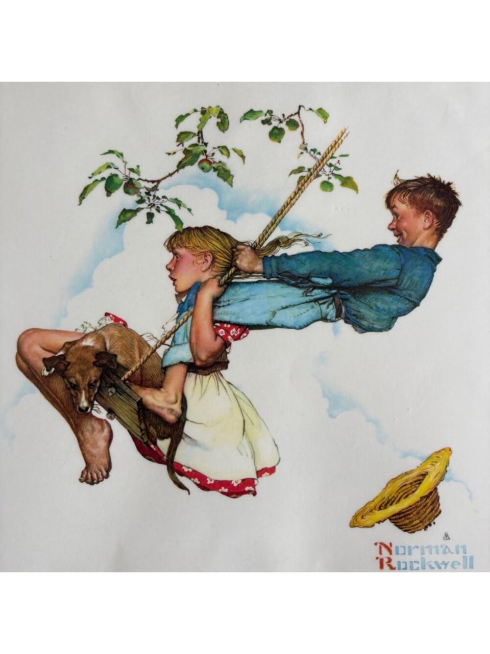 Norman Rockwell Vintage Placemats Set of 4 Nostalgic Americana USA